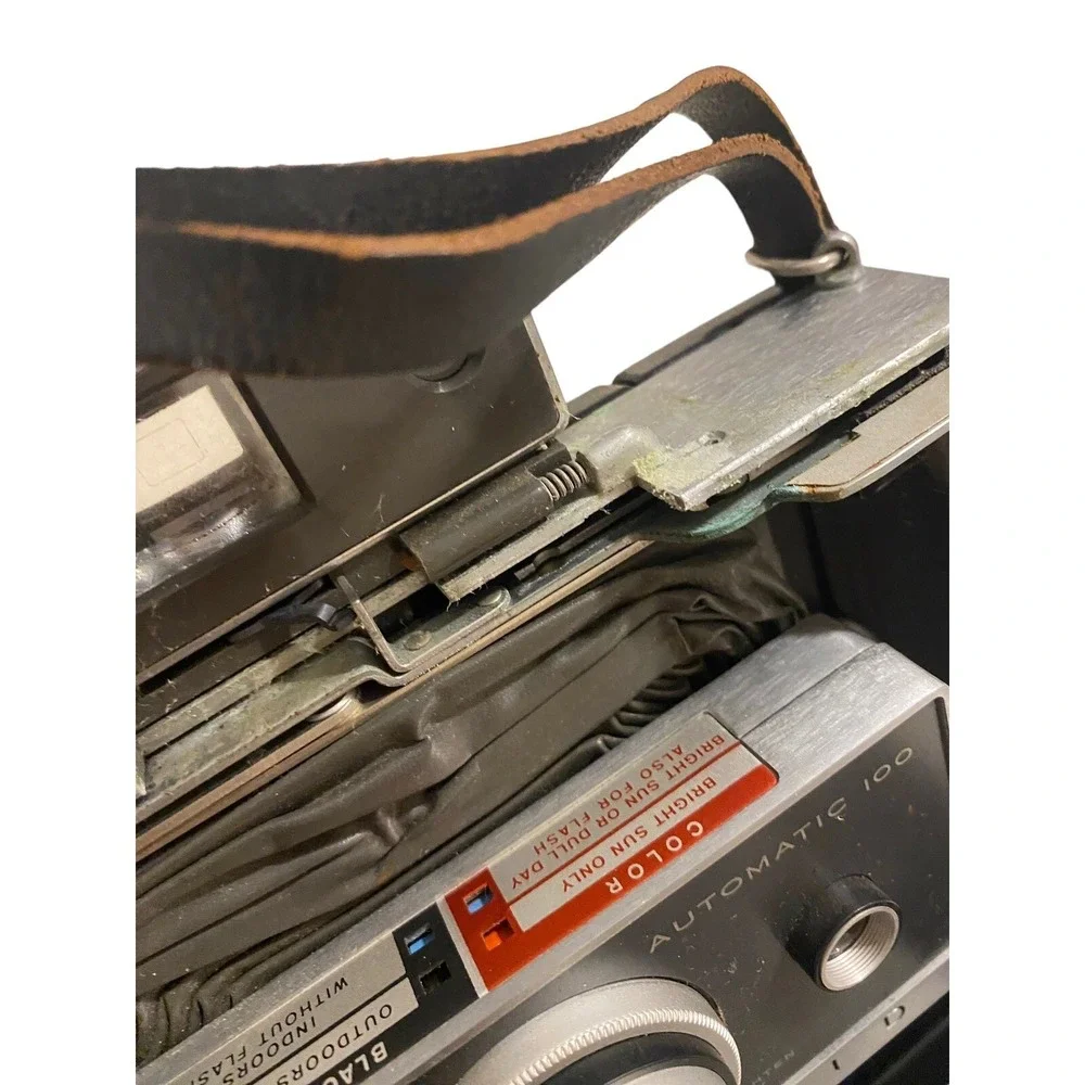 Vintage Polaroid‎ Automatic 100 Land Camera, Case, Instruction Manual